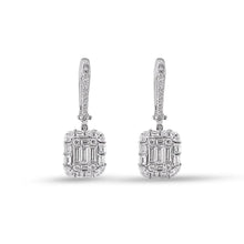 Load image into Gallery viewer, Diamond Baguette Dangling Earring
