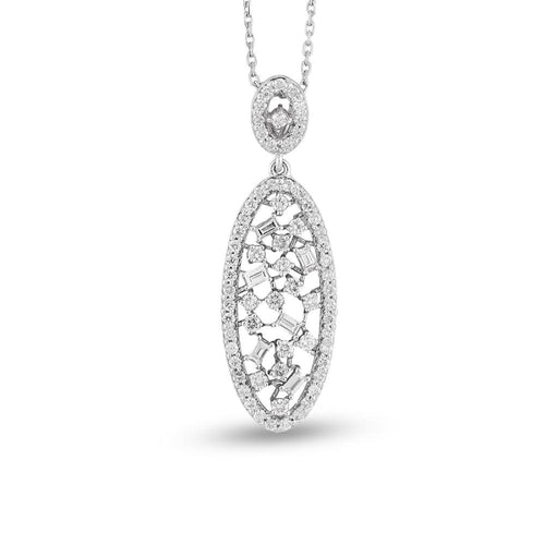 Baguette Diamond Necklace - Jewelry