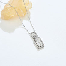 Load image into Gallery viewer, Baguette Diamond Necklace - Jewelry
