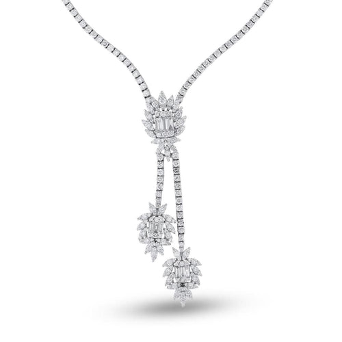 Baguette Diamond Necklace - Jewelry