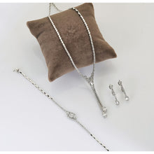 Load image into Gallery viewer, Baguette Diamond Necklace - Jewelry
