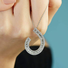 Load image into Gallery viewer, Diamond Baguette Necklace - Jewelry
