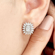 Load image into Gallery viewer, Baguette Diamond Stud Earring - Jewelry

