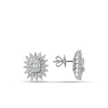 Load image into Gallery viewer, Baguette Diamond Stud Earring - Jewelry
