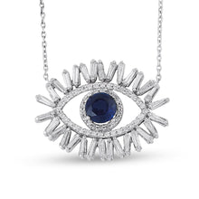 Load image into Gallery viewer, Blue Eye Diamond Necklace - Jewelry
