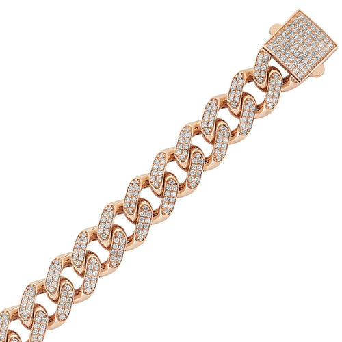 Diamond Cuban Chain Bracelet - Jewelry