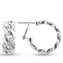 Load image into Gallery viewer, Cuban Link Diamond Earring - Empire Fine Jewellers
