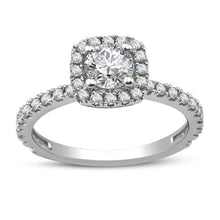Load image into Gallery viewer, Cushion Halo Diamond Engagement Ring - Jewelry
