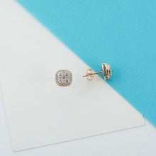 Load image into Gallery viewer, Cushion Shape Diamond Stud Earring - Jewelry
