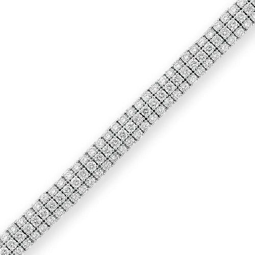 Diamond 3 Row Tennis Bracelet - Jewelry