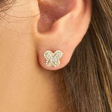 Load image into Gallery viewer, Diamond Butterfly Stud Earring - Jewelry
