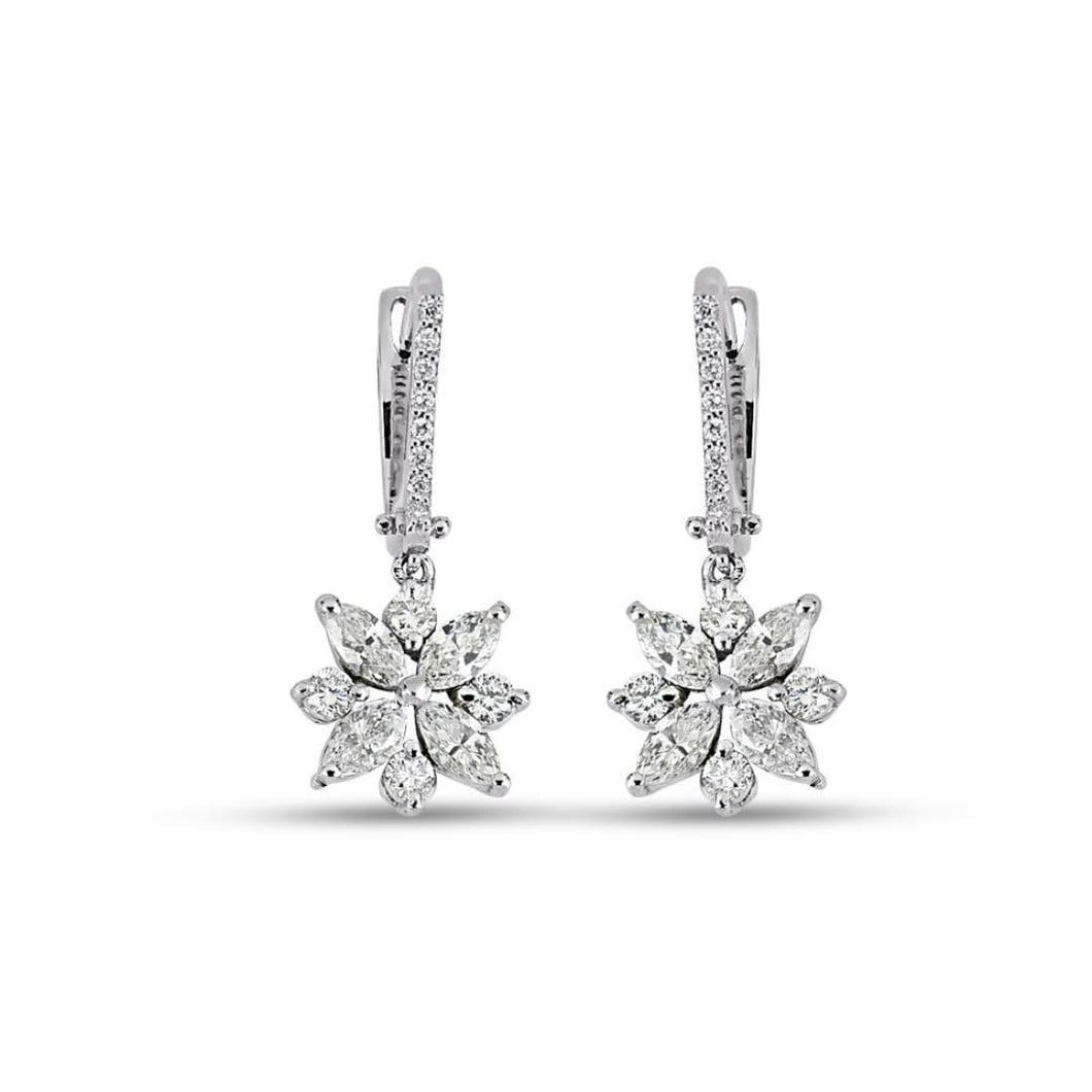 Diamond Cluster Earring - Empire Fine Jewellers