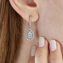 Load image into Gallery viewer, Diamond Drop Baguette Earring
