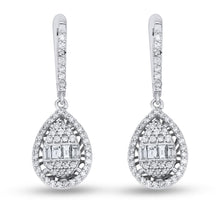 Load image into Gallery viewer, Diamond Drop Baguette Earring
