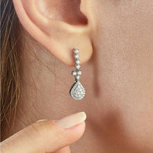 Load image into Gallery viewer, Diamond Drop Pave Earring - Jewelry
