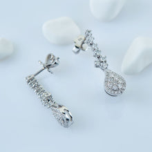 Load image into Gallery viewer, Diamond Drop Pave Earring - Jewelry
