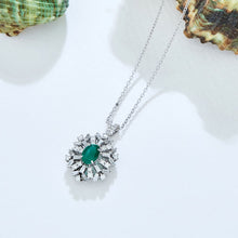 Load image into Gallery viewer, Diamond Emerald Necklace - Jewelry
