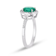 Load image into Gallery viewer, Diamond Emerald Ring - Jewelry
