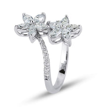 Load image into Gallery viewer, Diamond Flower Ring - Jewelry
