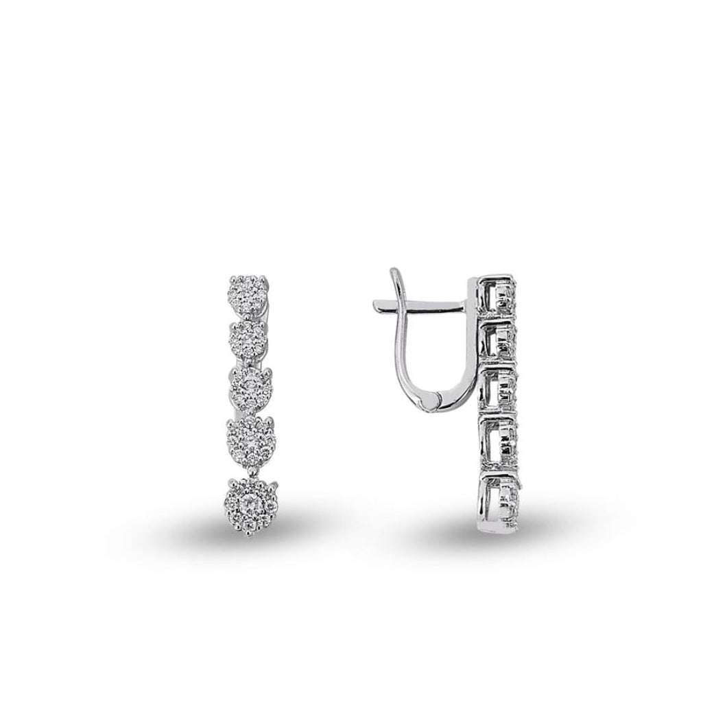 Diamond Graduated Earring - Jewelry