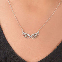 Load image into Gallery viewer, Diamond Guardian Angel Wings Necklace
