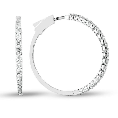 Diamond Hoop Earring - Earring