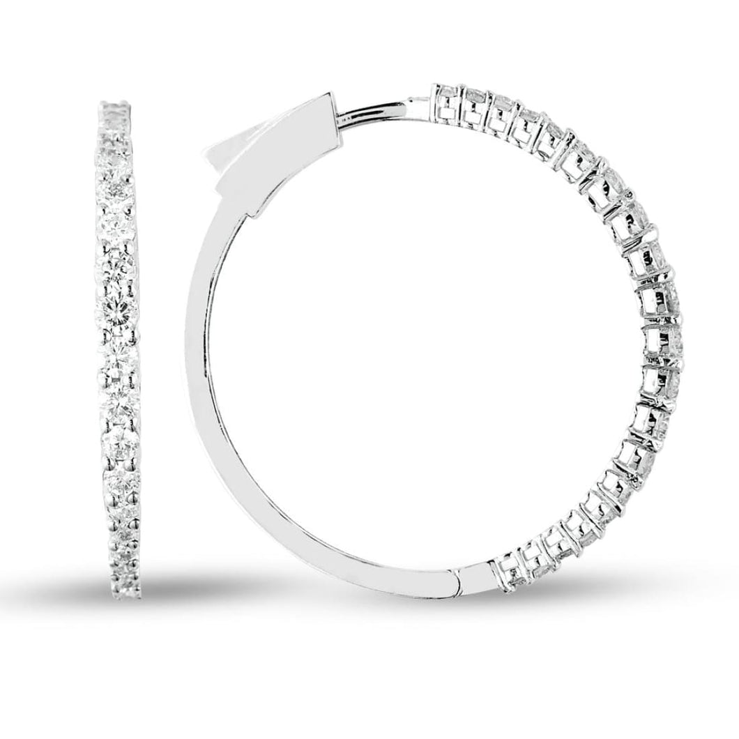 Diamond Hoop Earring - Earring