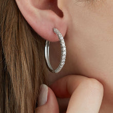 Load image into Gallery viewer, Diamond Hoop Earring - Earring

