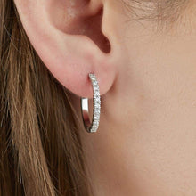 Load image into Gallery viewer, Diamond Halfway Hoop Earring - Empire Fine Jewellers
