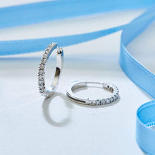 Load image into Gallery viewer, Diamond Halfway Hoop Earring - Empire Fine Jewellers
