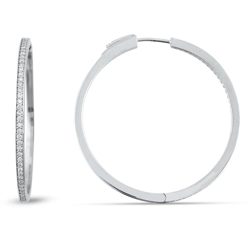 Diamond Hoop Earring