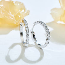 Load image into Gallery viewer, Diamond Hoops Earring - Jewelry

