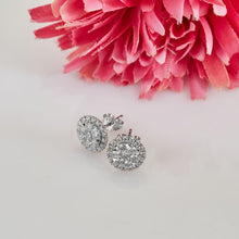 Load image into Gallery viewer, Diamond Pave Invisible Set Stud Earring - Jewelry
