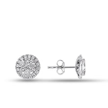 Load image into Gallery viewer, Diamond Pave Invisible Set Stud Earring - Jewelry
