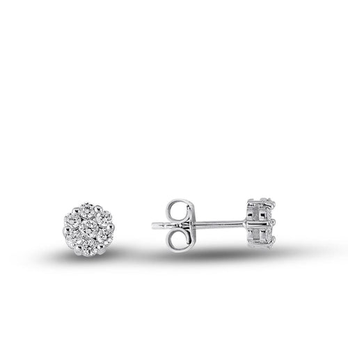 Diamond Pave Stud Earring - Jewelry