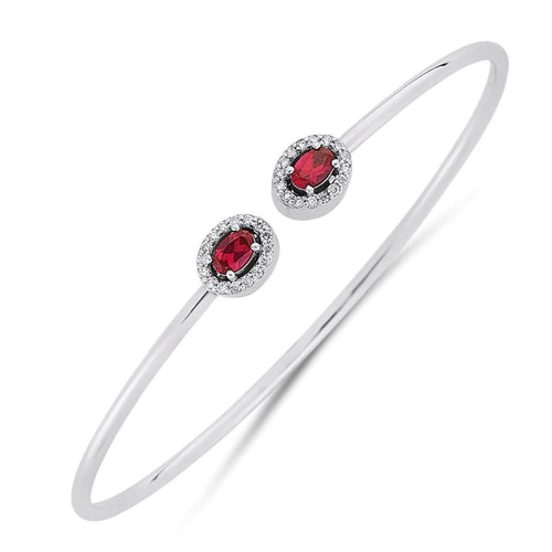 Diamond Ruby Bangle - Empire Fine Jewellers