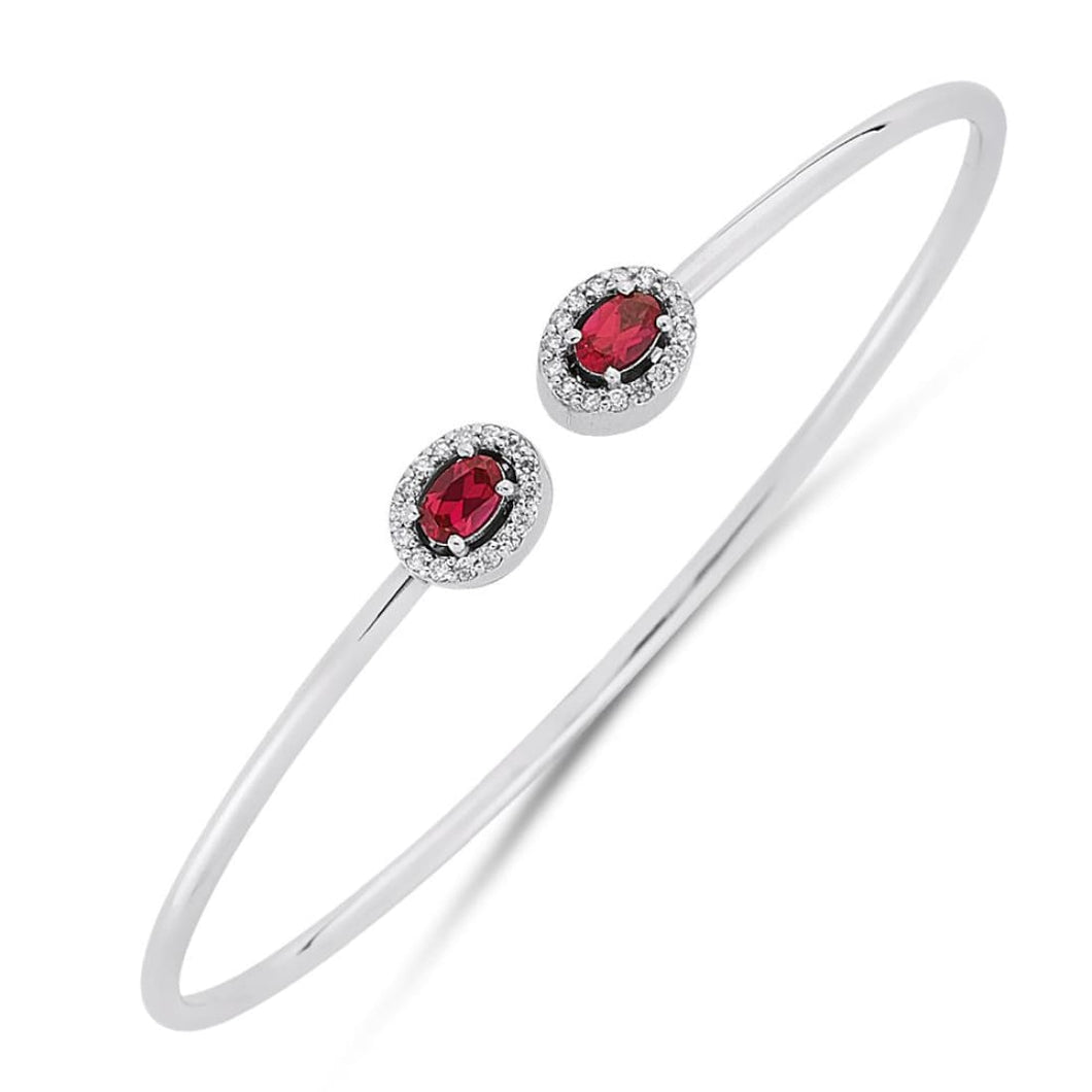 Diamond Ruby Bangle - Empire Fine Jewellers