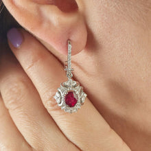 Load image into Gallery viewer, Diamond Ruby Earring - Jewelry
