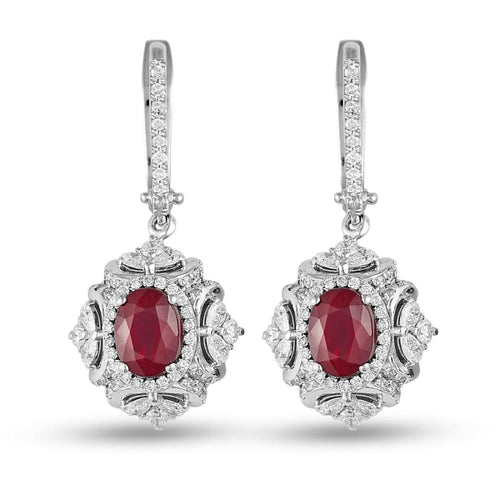 Diamond Ruby Earring - Jewelry