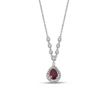 Load image into Gallery viewer, Diamond Ruby Necklace - Jewelry
