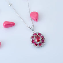 Load image into Gallery viewer, Diamond Ruby Necklace - Jewelry
