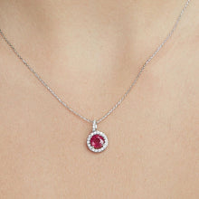 Load image into Gallery viewer, Diamond Ruby Necklace - Jewelry

