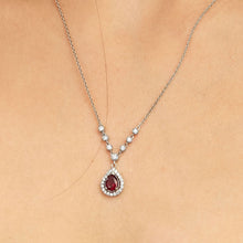Load image into Gallery viewer, Diamond Ruby Necklace - Jewelry
