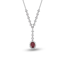 Load image into Gallery viewer, Diamond Ruby Necklace - Jewelry
