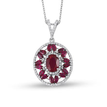 Load image into Gallery viewer, Diamond Ruby Necklace - Jewelry
