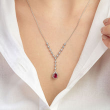 Load image into Gallery viewer, Diamond Ruby Necklace - Jewelry
