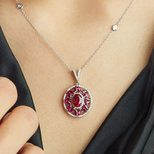 Load image into Gallery viewer, Diamond Ruby Necklace - Jewelry
