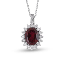 Load image into Gallery viewer, Diamond Ruby Necklace - Jewelry
