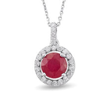 Load image into Gallery viewer, Diamond Ruby Necklace - Jewelry
