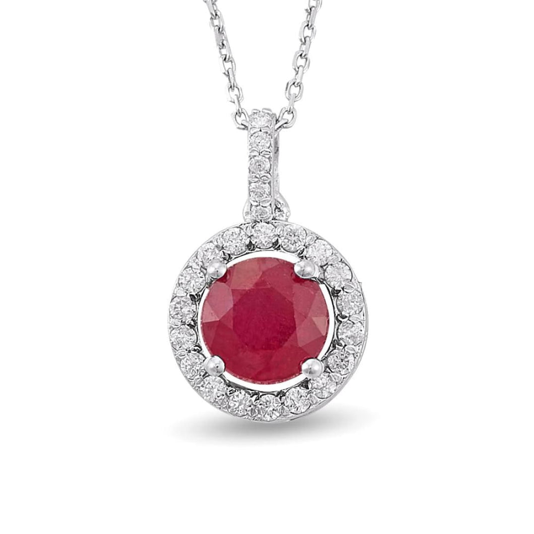 Diamond Ruby Necklace - Jewelry